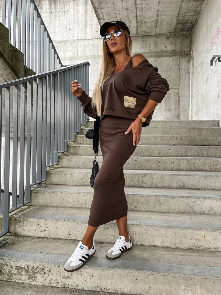 VERA | JURK MET SWEATER SET
