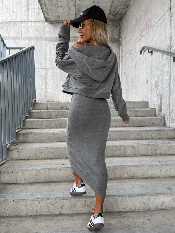 VERA | JURK MET SWEATER SET